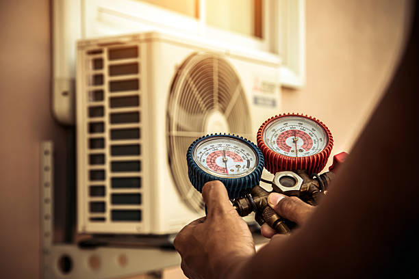 Professional Air Conditioning Service technician working in Fernley, NV